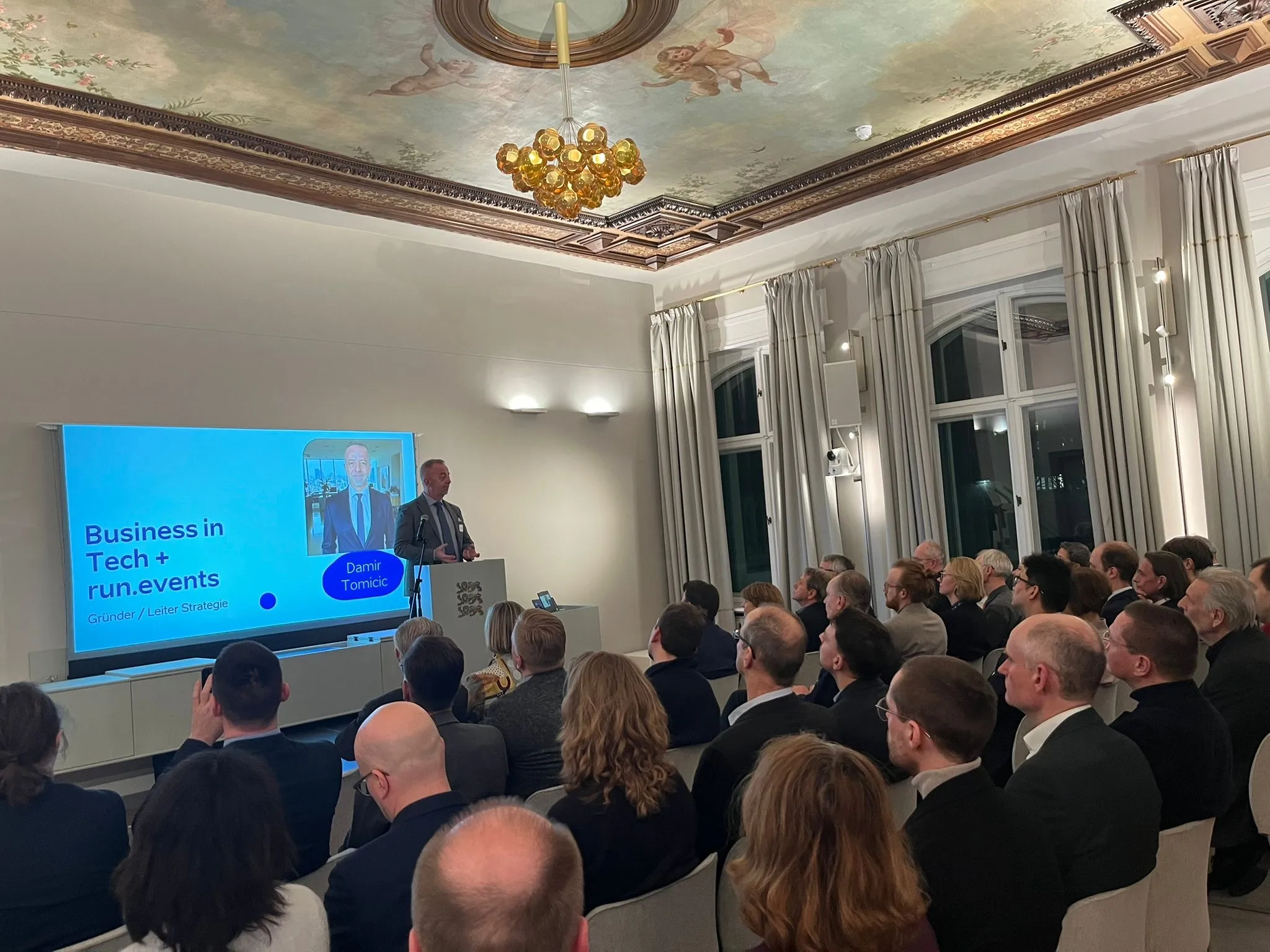 Damir Tomicic at New Year's Reception 2026, Estonian Embassy, Berlin