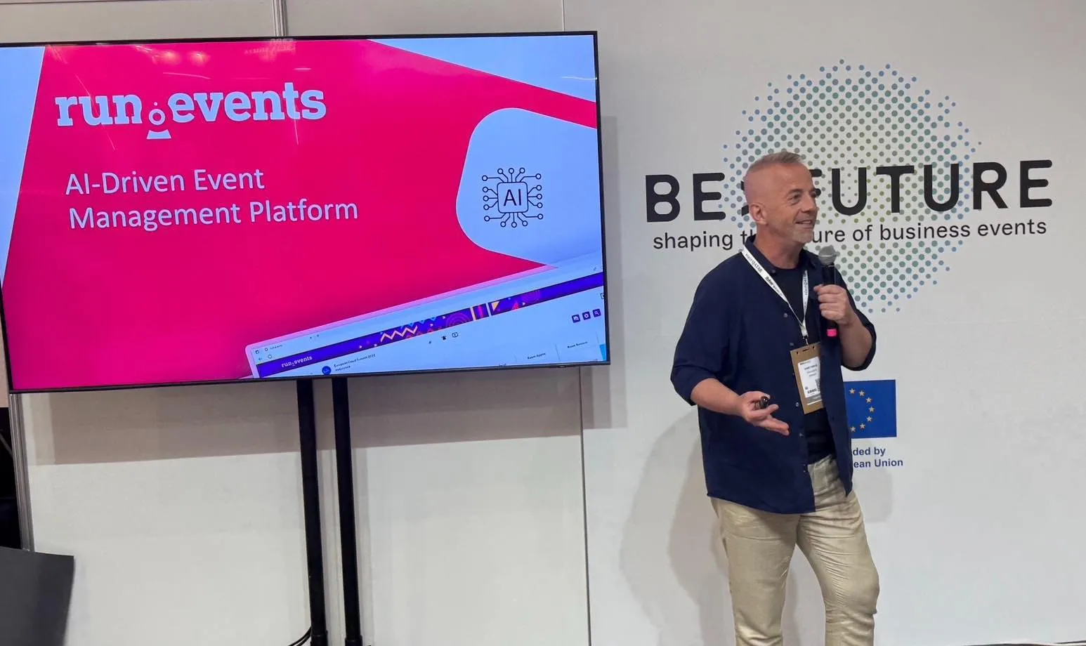 Damir Tomicic AI Business Matchmaking at IBTM BEFuture in Barcelona